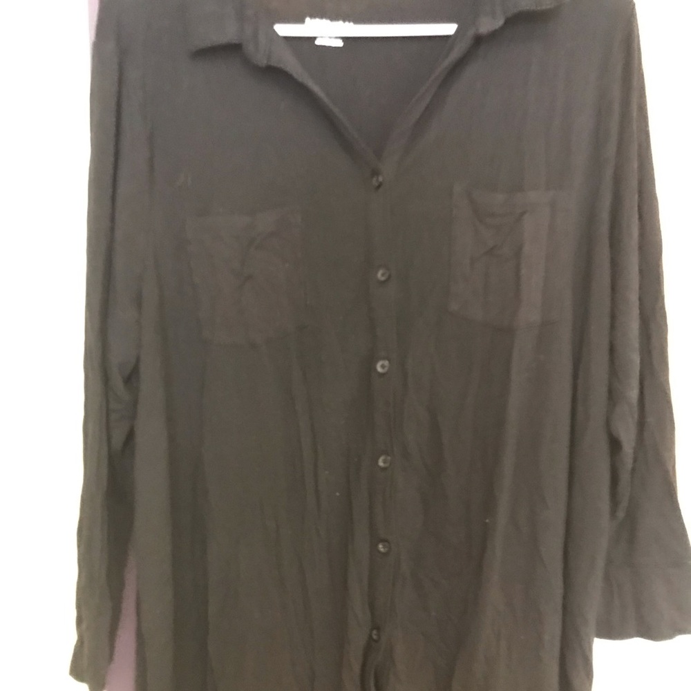 Button up black shirt